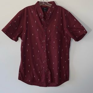 Level ten | men’s modern  wine color | size L